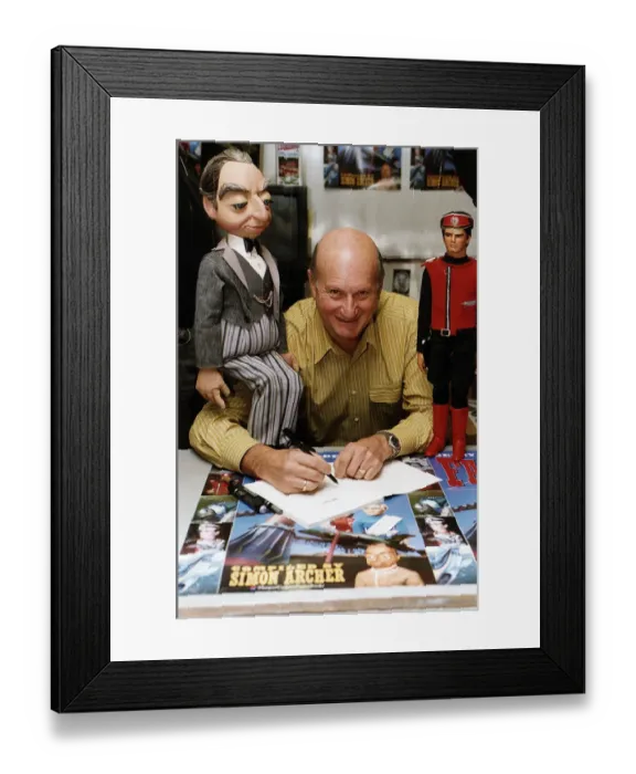Framed Print : Gerry Anderson Film Producer and creater of Thunderbirds