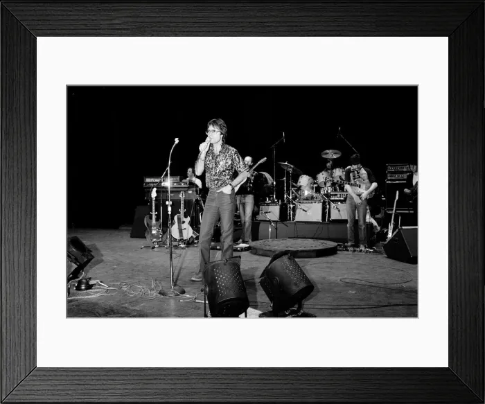 Framed Print : Cliff Richard performing on stage. 26th March 1981 Framed Print : Cliff Richard performing on stage. 26th March 1981