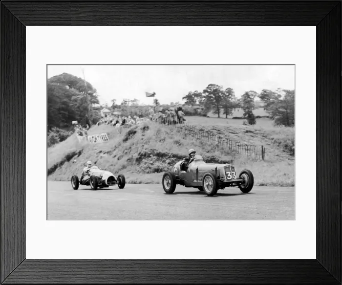 Framed Print : Racing practice at Oulton Park. 6th August 1954 Framed Print : Racing practice at Oulton Park. 6th August 1954