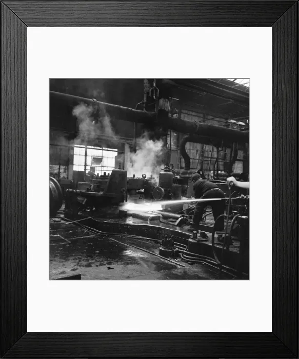 Framed Print : Workers at Peech and Tozer steelworks. 18th August 1967 Framed Print : Workers at Peech and Tozer steelworks. 18th August 1967