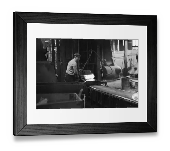 Framed Print : Workers at English Steel Corporation steelworks. 2nd October 1967 Framed Print : Workers at English Steel Corporation steelworks. 2nd October 1967