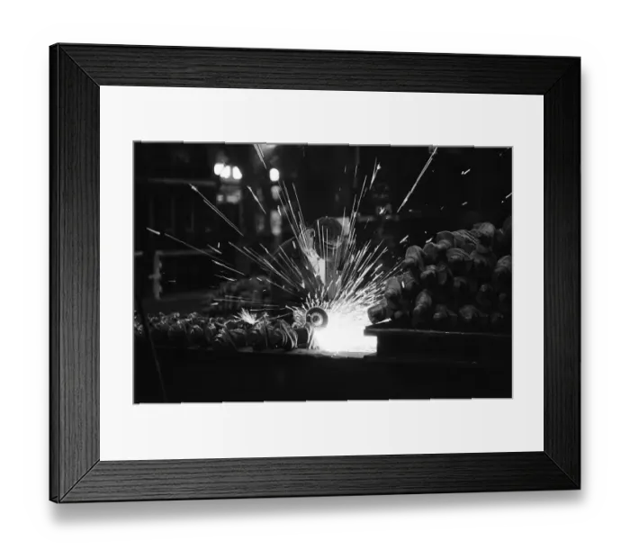 Framed Print : Workers at English Steel Corporation steelworks. 2nd October 1967 Framed Print : Workers at English Steel Corporation steelworks. 2nd October 1967