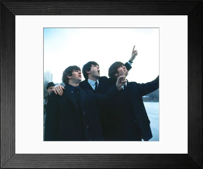 Framed Print : Beatles Paul McCartney and Ringo Starr and John Lennon in New York during the Beatles Framed Print : Beatles Paul McCartney and Ringo Starr and John Lennon in New York during the Beatles