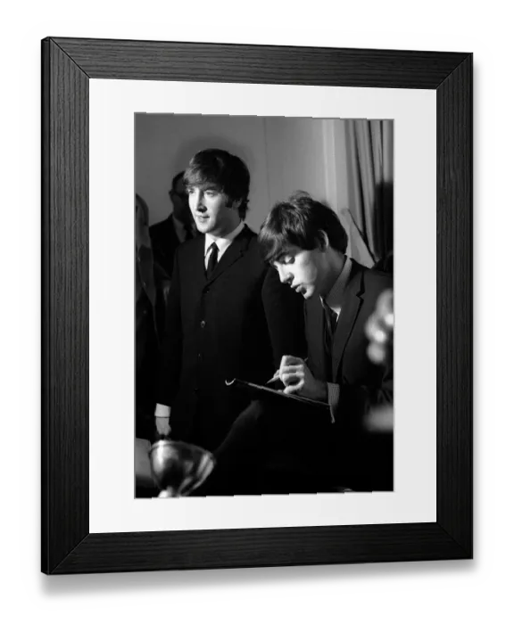 Framed Print : The Beatles in New York, USA February 1964 John Lennon and Paul McCartney Framed Print : The Beatles in New York, USA February 1964 John Lennon and Paul McCartney