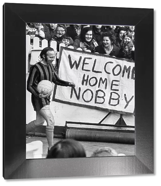 English FA Cup. Manchester United 0-0 Middlesbrough 26-02-1972 Nobby