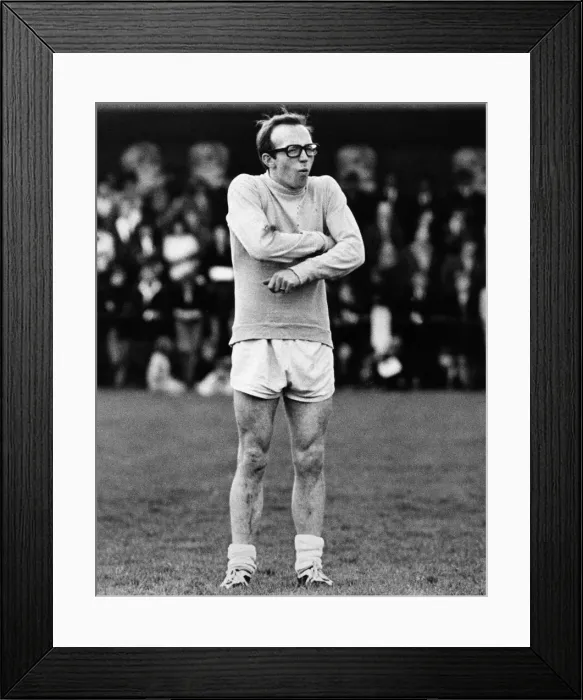 Framed Print : Nobby Stiles refereeing a charity match at Oswestry. 26th May 1968 Framed Print : Nobby Stiles refereeing a charity match at Oswestry. 26th May 1968