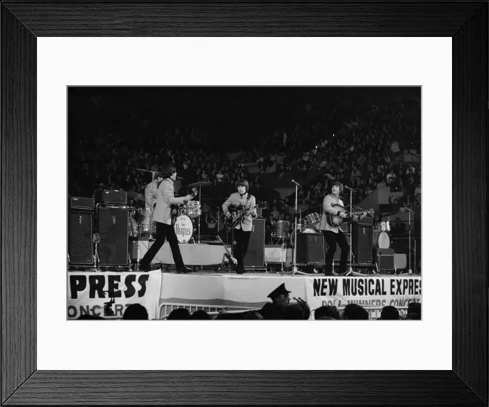 Framed Print : New Musical Express pop concert at Empire Pool Wembley 11th April 1965 Framed Print : New Musical Express pop concert at Empire Pool Wembley 11th April 1965