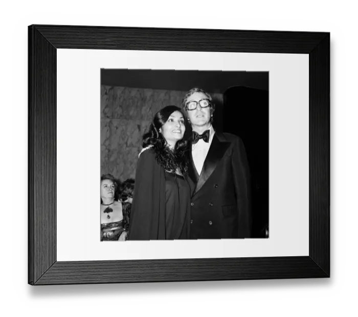 Framed Print : Michael Caine and wife Shakira at the Gala Premiere of The Great Gatsby Framed Print : Michael Caine and wife Shakira at the Gala Premiere of The Great Gatsby