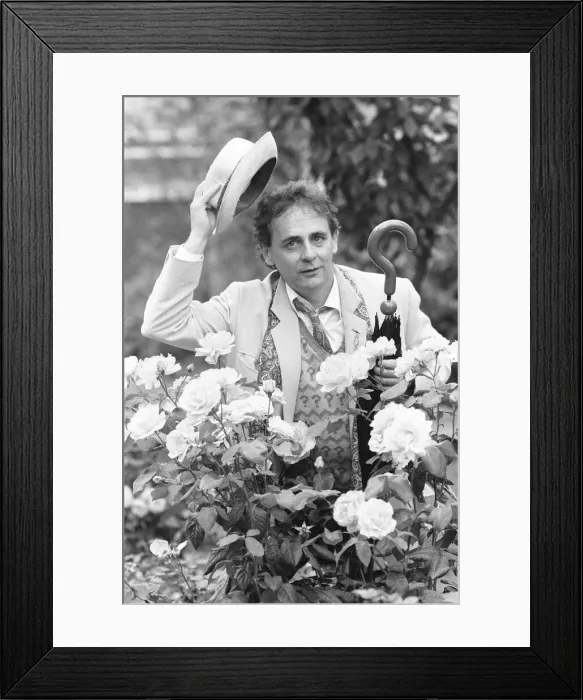 Framed Print : Dr Who alias Sylvester McCoy seen here at a press conference to promote the new series Framed Print : Dr Who alias Sylvester McCoy seen here at a press conference to promote the new series