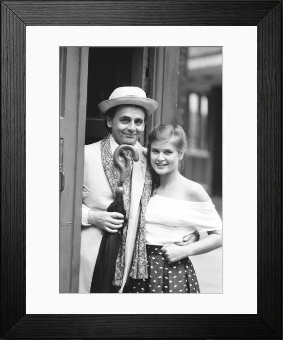 Framed Print : Dr Who alias Sylvester McCoy seen here at a press conference to promote the new series Framed Print : Dr Who alias Sylvester McCoy seen here at a press conference to promote the new series