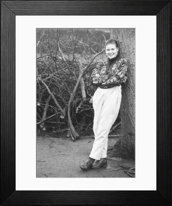 Framed Print : Sophie Aldred seen here as Ace one of Dr Whos assistant. 19th November 1987