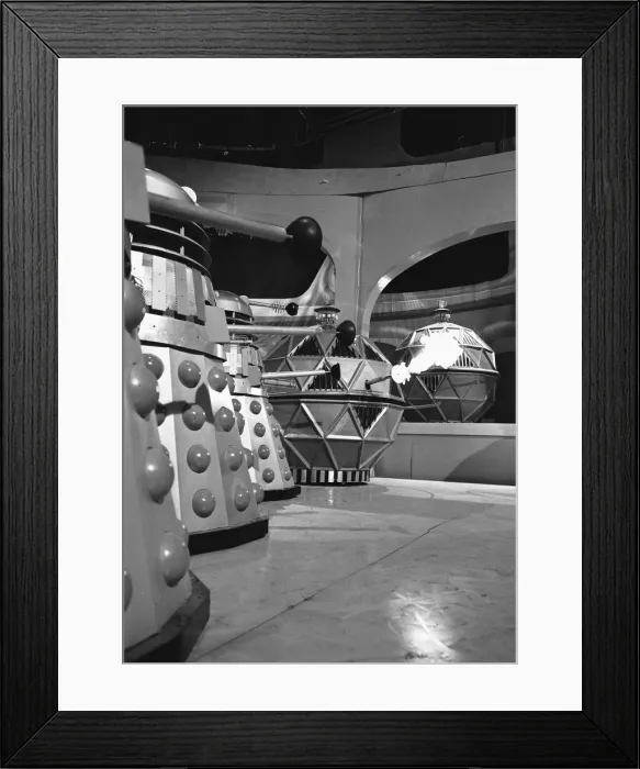 Framed Print : A scene from the Dr Who tv series, the story is called The Chase Framed Print : A scene from the Dr Who tv series, the story is called The Chase