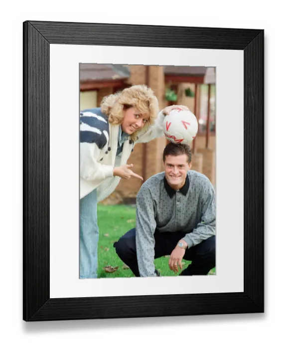 Framed Print : Oldham Athletic football player Frank Bunn who scored 6 goals in Oldham Framed Print : Oldham Athletic football player Frank Bunn who scored 6 goals in Oldham