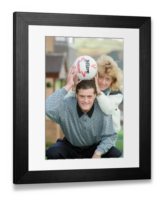 Framed Print : Oldham Athletic football player Frank Bunn who scored 6 goals in Oldham Framed Print : Oldham Athletic football player Frank Bunn who scored 6 goals in Oldham
