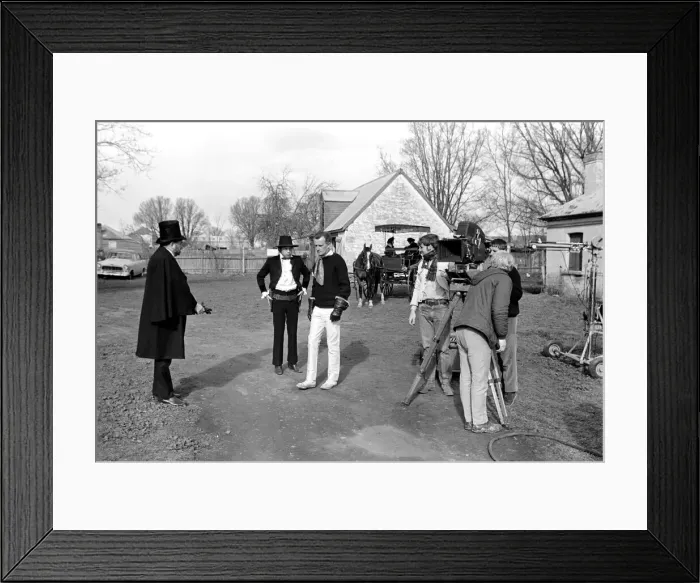 Framed Print : Rolling Stones: Filming Ned Kelly in Australia. Mick Jagger Framed Print : Rolling Stones: Filming Ned Kelly in Australia. Mick Jagger