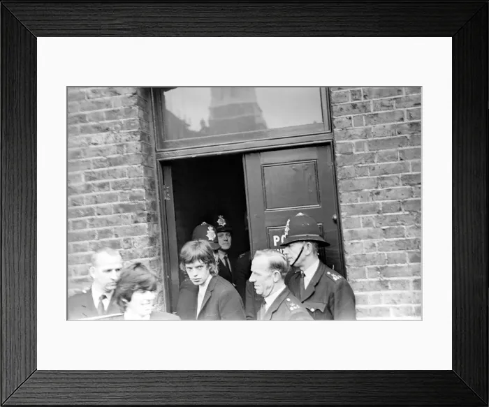 Framed Print : Following an incident in March 1965 Bill Wyman, Mick Jagger & Brian Jones of the Rolling Framed Print : Following an incident in March 1965 Bill Wyman, Mick Jagger & Brian Jones of the Rolling