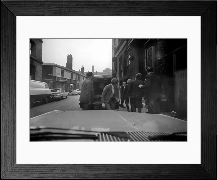 Framed Print : The Rolling Stones arriving at the Odeon Cinema in Manchester 3 October 1965 for their Framed Print : The Rolling Stones arriving at the Odeon Cinema in Manchester 3 October 1965 for their