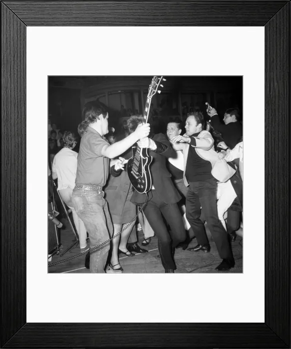 Framed Print : Rolling Stones at Royal Albert Hall, London. 23 September 1966 during their tour with Ike