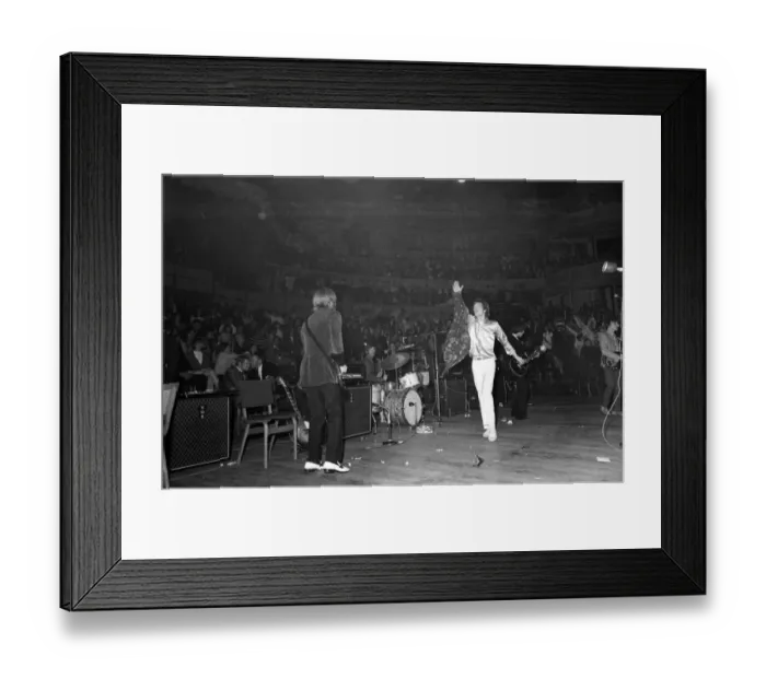 Framed Print : Rolling Stones at Royal Albert Hall, London. 23 September 1966 during their tour with Ike
