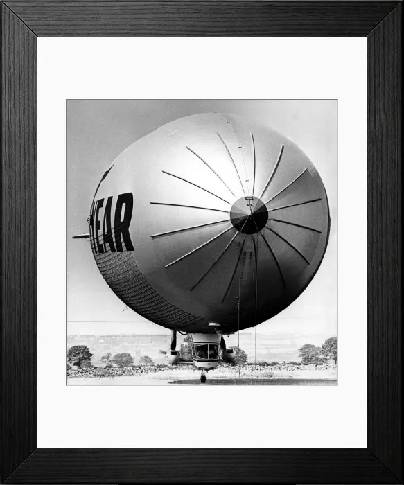 Framed Print : The Goodyear Europa airship at Sunderland Airport for a week long visit to the North East Framed Print : The Goodyear Europa airship at Sunderland Airport for a week long visit to the North East