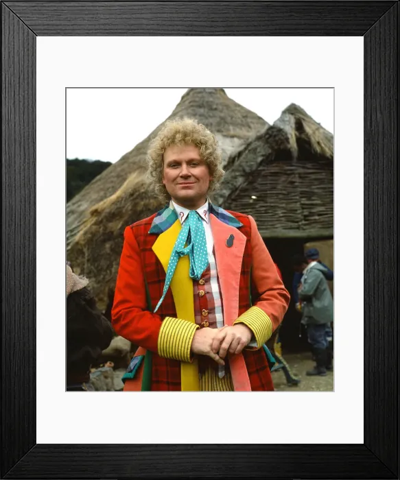 Framed Print : Actor Colin Baker, who plays Doctor Who in the BBC science fiction programme Framed Print : Actor Colin Baker, who plays Doctor Who in the BBC science fiction programme