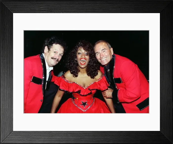 Framed Print : CANNON AND BALL WITH SHEILA FERGUSON AT BLACKPOOL Rock With Laughter Show Grand Theatre