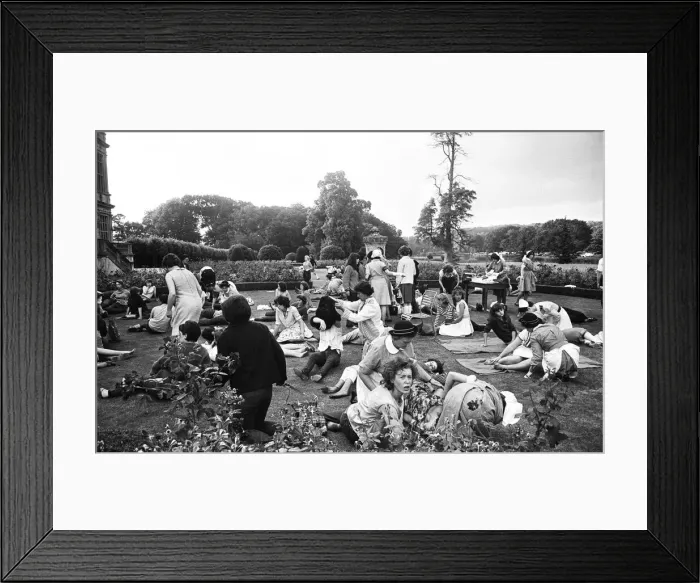 Framed Print : The Rolling Stones at Longleat, home of Lord Bath. Exhausted fans are attended to in Framed Print : The Rolling Stones at Longleat, home of Lord Bath. Exhausted fans are attended to in