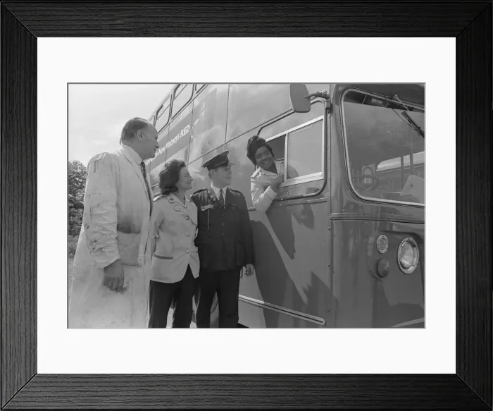 Framed Print : There are no jokes about women drivers from the two latest recruits on a Midland Red Framed Print : There are no jokes about women drivers from the two latest recruits on a Midland Red