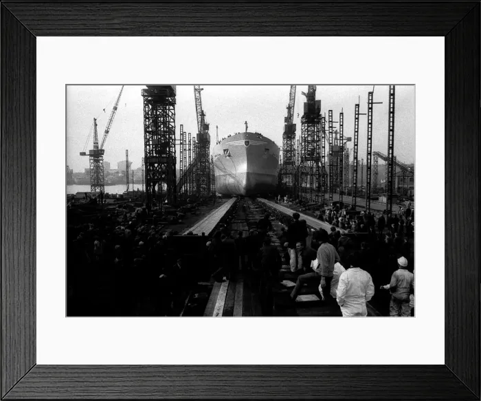 Framed Print : The launch of the Stolt Lion tanker at Hebburn on the 16th October, 1970 Framed Print : The launch of the Stolt Lion tanker at Hebburn on the 16th October, 1970