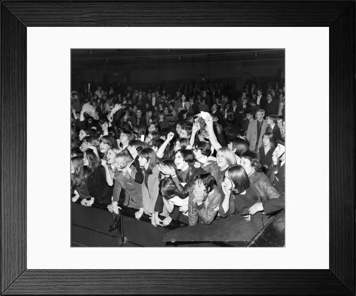 Framed Print : Rolling Stones fans at Royal Albert Hall, London. 23 September 1966 during their tour Framed Print : Rolling Stones fans at Royal Albert Hall, London. 23 September 1966 during their tour
