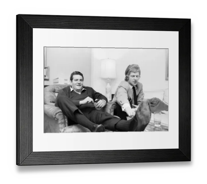 Framed Print : Hylton Hotel, London the two men responsible for the £1, 000