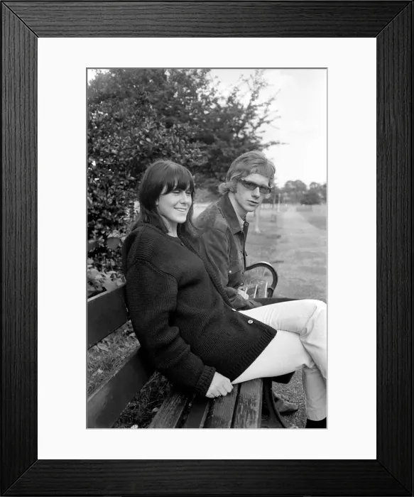 Framed Print : Andrew Oldham, Manager of The Rolling Stones with his wife Sheila Framed Print : Andrew Oldham, Manager of The Rolling Stones with his wife Sheila
