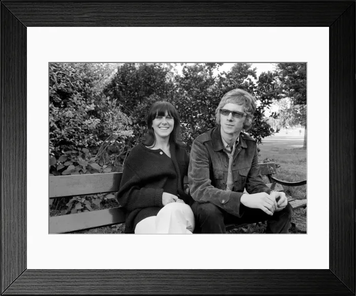 Framed Print : Andrew Oldham, Manager of The Rolling Stones with his wife Sheila Framed Print : Andrew Oldham, Manager of The Rolling Stones with his wife Sheila