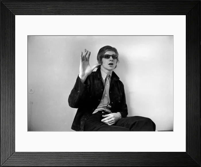 Framed Print : Andrew Oldham, Manager of The Rolling Stones with his wife Sheila