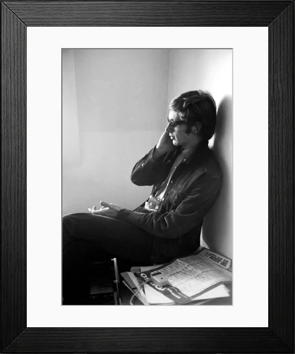 Framed Print : Andrew Oldham, Manager of The Rolling Stones with his wife Sheila