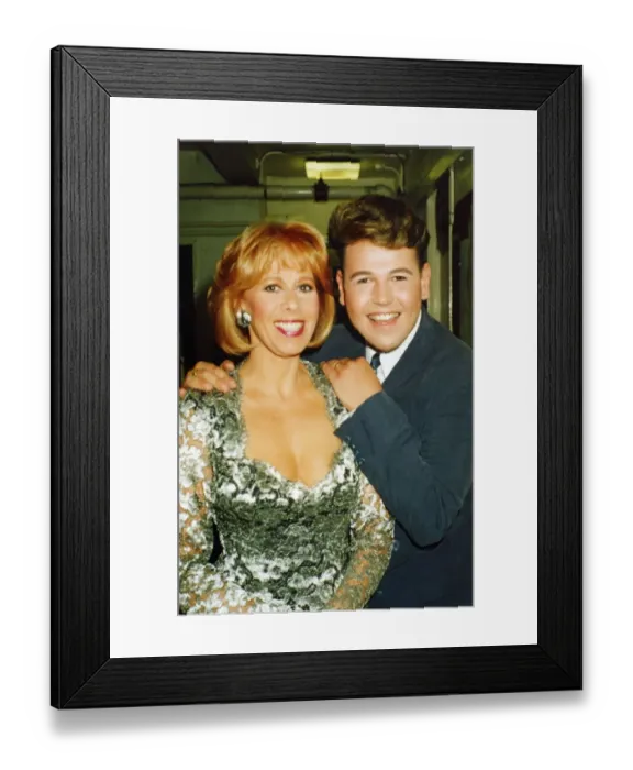 Framed Print : Mark Rattray with Marti Webb. 27th June 1992