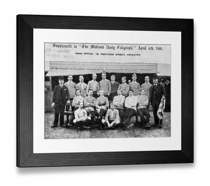 Framed Print : This photo of Coventry Football Club appeared in a supplement to Framed Print : This photo of Coventry Football Club appeared in a supplement to