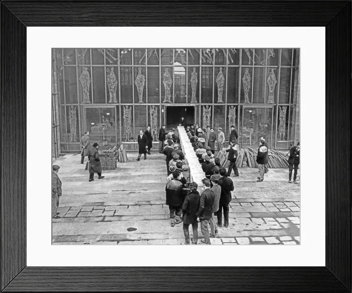 Framed Print : The crate containing Graham Sutherlands huge tapestry