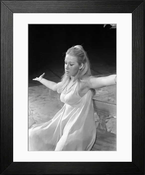 Framed Print : Actress Helen Mirren as Cressida, in a scene from Troilus and Cressida Framed Print : Actress Helen Mirren as Cressida, in a scene from Troilus and Cressida