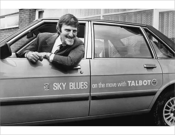 Jimmy Hills in the driving seat at Coventry City FC. 16th August 1980