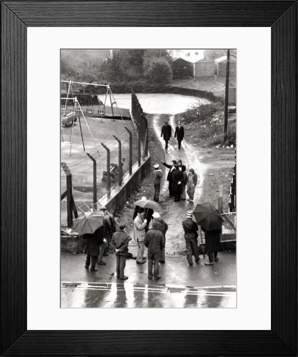 Framed Print : Blackwood - Two families in a road at Blackwood were warned to be ready to move out after Framed Print : Blackwood - Two families in a road at Blackwood were warned to be ready to move out after