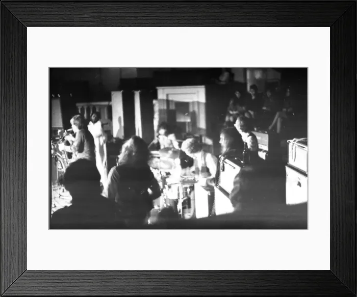 Framed Print : Beatle George Harrison makes his first concert appearance since 1966 - in Birmingham Town Framed Print : Beatle George Harrison makes his first concert appearance since 1966 - in Birmingham Town