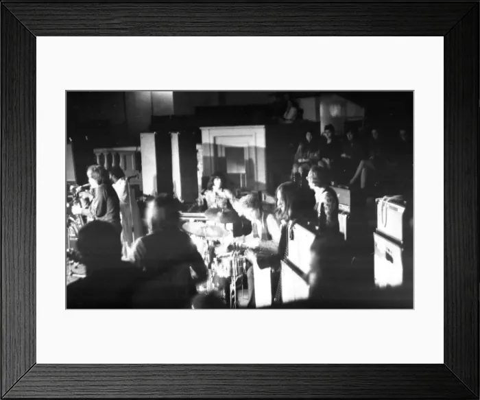 Framed Print : Beatle George Harrison makes his first concert appearance since 1966 - in Birmingham Town Framed Print : Beatle George Harrison makes his first concert appearance since 1966 - in Birmingham Town