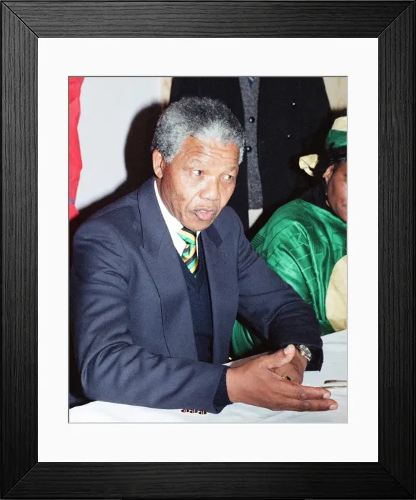 Framed Print : Nelson Mandela leader of the African National Congress (ANC Framed Print : Nelson Mandela leader of the African National Congress (ANC
