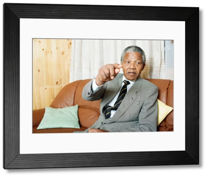 Framed Print : Nelson Mandela leader of the African National Congress (ANC Framed Print : Nelson Mandela leader of the African National Congress (ANC