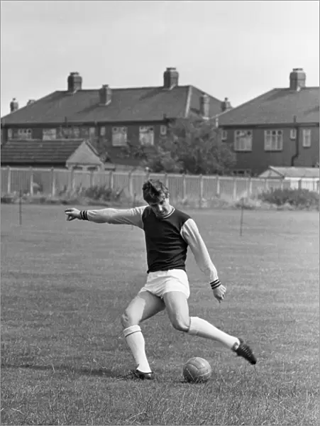 West Ham training, John Bond. August 1963