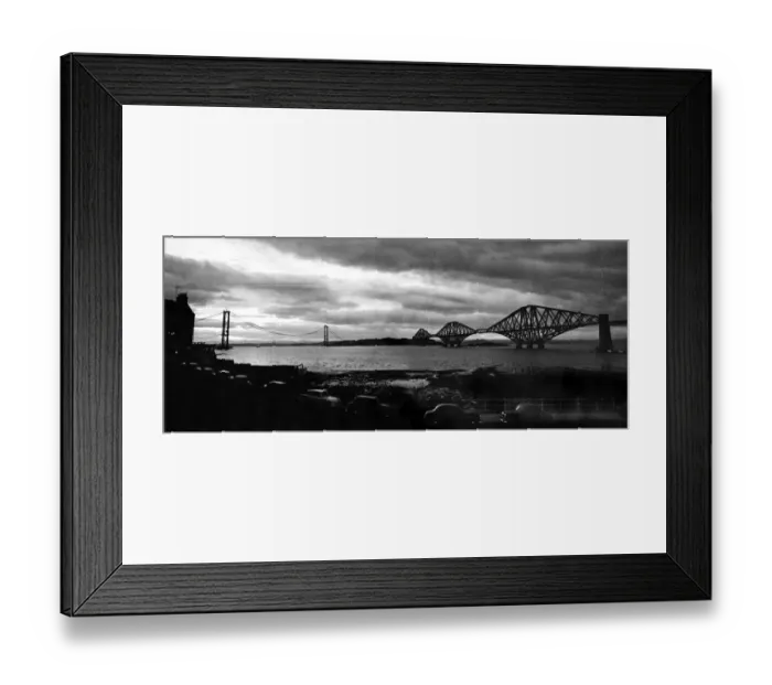 Framed Print : Forth Railway Bridge in Scotland - October 1964 Forth Road Bridge in the distance Framed Print : Forth Railway Bridge in Scotland - October 1964 Forth Road Bridge in the distance