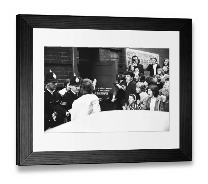 Framed Print : The Rolling Stones arriving at the Gaumont Cinema in Doncaster Framed Print : The Rolling Stones arriving at the Gaumont Cinema in Doncaster