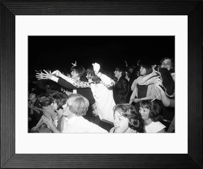Framed Print : The Rolling Stones at the ABC Cinema in Carlisle. Female fans Framed Print : The Rolling Stones at the ABC Cinema in Carlisle. Female fans