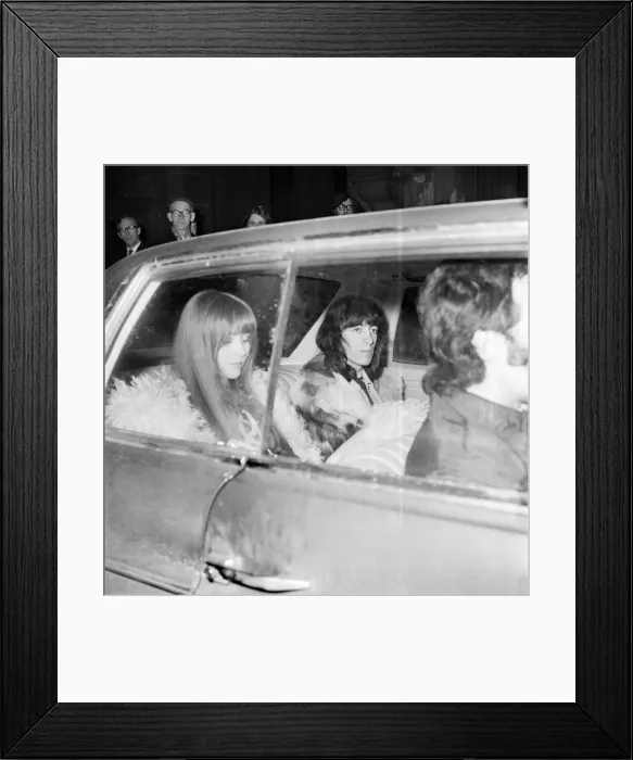 Framed Print : Rolling Stones on stage of Newcastle City Hall on Thursday 4  /  3  /  1971 for the first concert